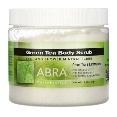 Скраб для тіла з зеленим чаєм і лимонником, Abra Therapeutics, 283 г