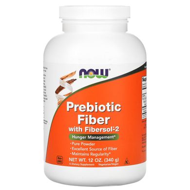 Пребіотична клітковина Now Foods (Prebiotic Fiber with Fibersol-2) 340 г