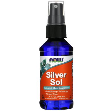 Гідрозоль срібла спрей колоїдне срібло Now Foods (Silver Sol) 118 мл