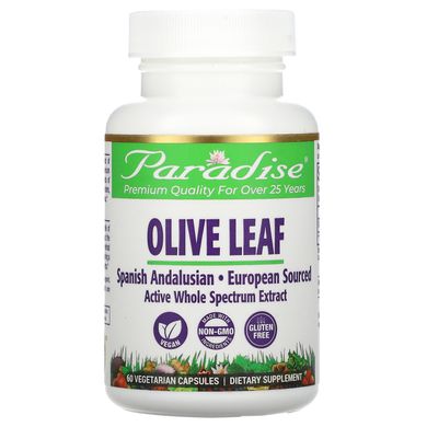 Екстракт оливкового листя Paradise Herbs (Olive Leaves) 250 мг 60 капсул