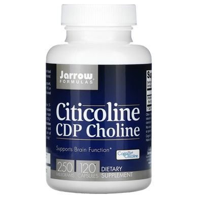 Цитиколін CDP-холін Jarrow Formulas (Citicoline Supports Brain Function) 250 мг 120 капсул