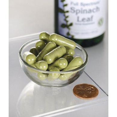 Шпинат, Full Spectrum Spinach Leaf, Swanson, 400 мг, 90 капсул купить в Киеве и Украине