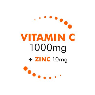 Биоглан Витамин С и Цинк Bioglan (Vitamin C + Zink) 1000 мг 20 шипучих таблеток купить в Киеве и Украине