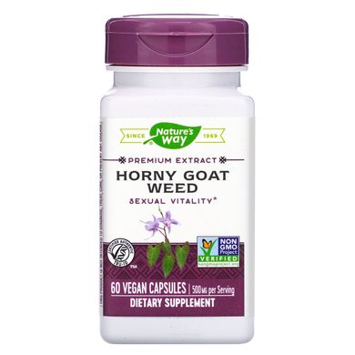 Горянка Nature's Way (Horny goat weed) 500 мг 60 капсул купить в Киеве и Украине