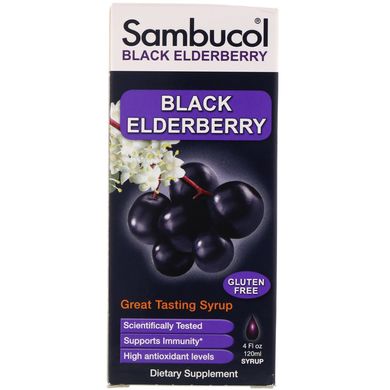 Бузина черная формула Sambucol (Black Elderberry) 120 мл купить в Киеве и Украине