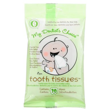 Дитячі стоматологічні серветки Tooth Tissues 30 шт