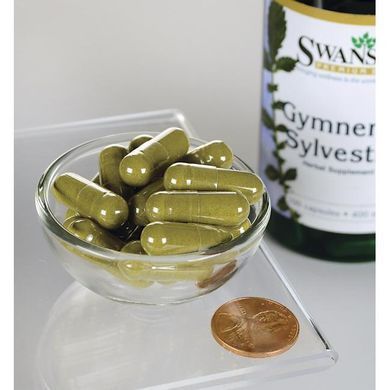 Джимнема Сильвестра лист, Gymnema Sylvestre Leaf, Swanson, 400 мг, 100 капсул купить в Киеве и Украине