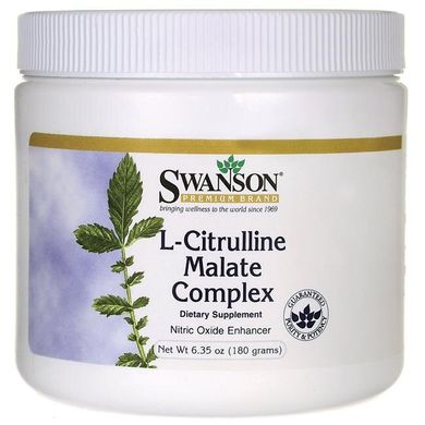 L-цитрулін малат комплекс, L-Citrulline Malate Complex, Swanson, 180 г