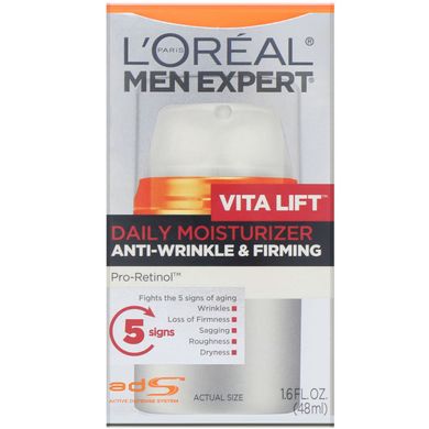 Щоденне зволоження, боротьба зі зморшками і зміцнення, Men Expert, Vita Lift, L'Oreal, 48 мл