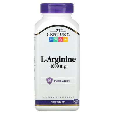 Л-Аргінін 21st Century (L-Arginine) 1000 мг 100 таблеток