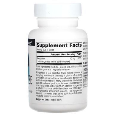Manganese Source Naturals (Manganese) 10 mg 250 tablets