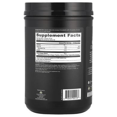 Keto Collagen, grass-fed collagen protein + coconut medium chain triglycerides, Dr. Axe / Ancient Nutrition, 19 oz. (540 g)