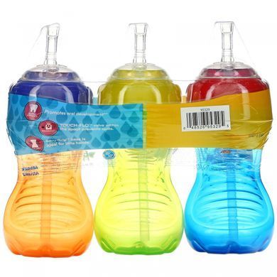 Nuby, Flexi Straw Gripper Cup без разливов, Netural, 3 шт. В упаковке купить в Киеве и Украине