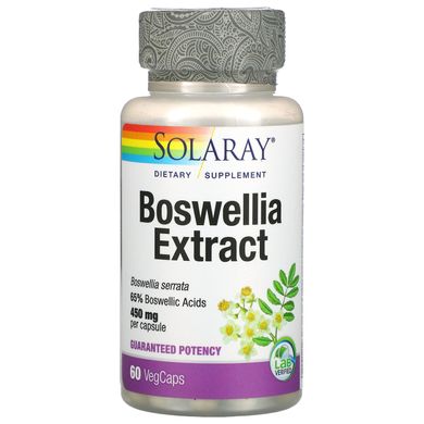 Екстракт босвеллії Solaray (Boswellia) 450 мг 60 капсул