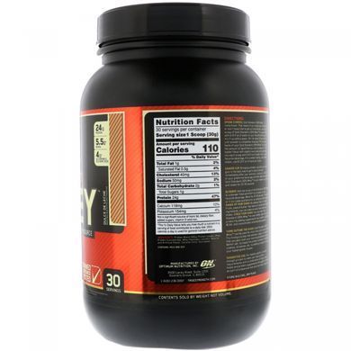 Gold Standard, 100% whey, boiled condensed milk, Optimum Nutrition, 907 g