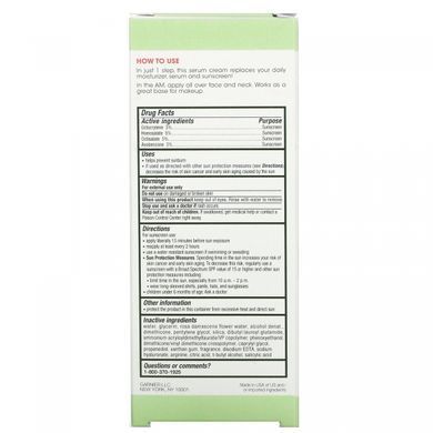 Garnier, Green Labs, Крем-відновлююча сироватка, гіалу-диня, SPF 30, 2,4 рідких унції (72 мл)