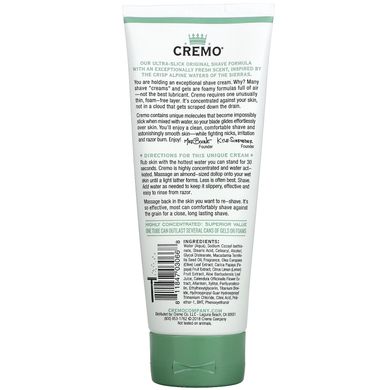 Cremo, Концентрований крем для гоління оригінальної формули, срібна вода та береза, 6 рідких унцій (177 мл)