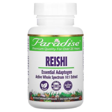 Лікувальні гриби рейши Paradise Herbs (Reishi) 400 мг 60 капсул