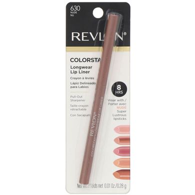 Стійкий контурний олівець для губ Colorstay, відтінок 630 Nude, Revlon, 0,28 г