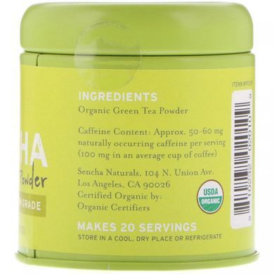 Маття, порошковий зелений чай, японський чай преміум-класу, Sencha Naturals, 1 унція (30 г)