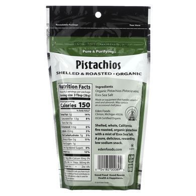 Roasted pistachios in shell Eden Foods 113 g