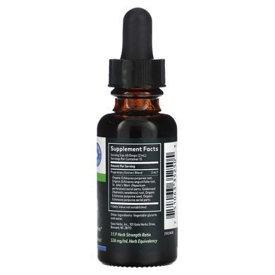 Суміш з ехінацеї і жовтокорня Supreme, безспіртовий екстракт, Gaia Herbs, 30 мл