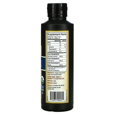 Органическое льняное масло с лигнаном Barlean's (Lignan Flax Oil) 355 мл купить в Киеве и Украине