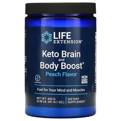 Кето-підсилювач роботи мозку і тіла, Keto Brain and Body Boost, Life Extension, 400 г