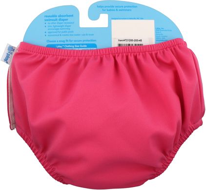 Багаторазовий і вбираючий підгузник для плавання, для 2-річних малюків, яскраво-рожевий, i play Inc, 1 шт