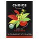Чай Ройбуш органик без кофеина Choice Organic Teas (Herbal Tea Rooibos) 16 штук 36 г фото