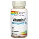 Витамин Е Solaray (Vitamin E) 400 МЕ 100 гелевых капсул фото