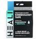Heali Medical Corp, Breathable Elastic Kinesiology Tape, Black Zebra, 20 Precut Stripes