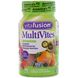 MutiVites, Мультивітаміни, натуральний смак ягід, персика і апельсина, VitaFusion, 70 жувальних таблеток фото