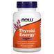 Вітаміни для щитовидної залози енергія Now Foods (Thyroid Energy) 90 рослинних капсул фото