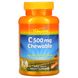 Вітамін C500 мг, Оригінальний апельсиновий смак, Thompson, 60 жувальних таблеток фото