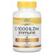 Вітамін C та цинк для імунітету Super Nutrition (C-1000 & Zinc Immune) 120 вегетаріанських капсул фото