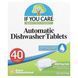 If You Care, Automatic Dishwasher Tablets, Free & Clear, 40 Tabs, 18.3 oz (520 g) фото
