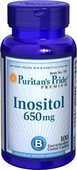 Інозітол, Inositol, Puritan's Pride, 650 мг, 100 таблеток
