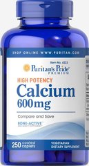 Карбонат кальцію, Calcium Carbonate, Puritan's Pride, 600 мг, 250 таблеток