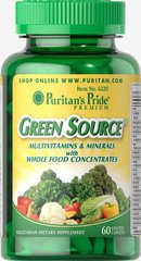 Мультивітаміни і мінерали Green Source®, Green Source® Multivitamin,Minerals, Puritan's Pride, 60 таблеток