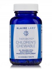 Пробиотики для детей Klaire Labs (Ther-Biotic Children's) 60 жевательных таблеток купить в Киеве и Украине