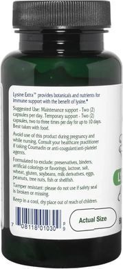 L-лизин для поддержания иммунной системы Vitanica (Lysine Extra) 60 капсул купить в Киеве и Украине
