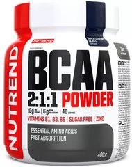 Амінокислоти БЦАА смак чорна смородина Nutrend (BCAA 2:1:1 Powder) 400 г