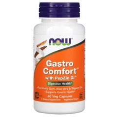Травні ферменти Now Foods (Gastro Comfort with PepZin GI) 60 вегетаріанських капсул