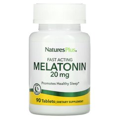 Nature's Plus, Мелатонін, 20 мг, 90 таблеток