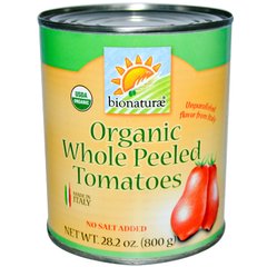 Органические цельные очищенные томаты, без соли, Bionaturae, 28,2 унции (800 г) купить в Киеве и Украине