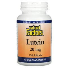 Лютеин Natural Factors (Lutein) 20 мг 120 капсул купить в Киеве и Украине