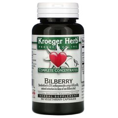 Черника Kroeger Herb Co (Bilberry) 90 капсул купить в Киеве и Украине