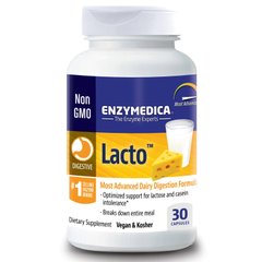 Ферменти для перетравлення молочних продуктів Enzymedica (Lacto) 30 капсул