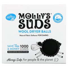 Molly's Suds, шарики для сушки белья, для темных тканей, 3 штуки купить в Киеве и Украине